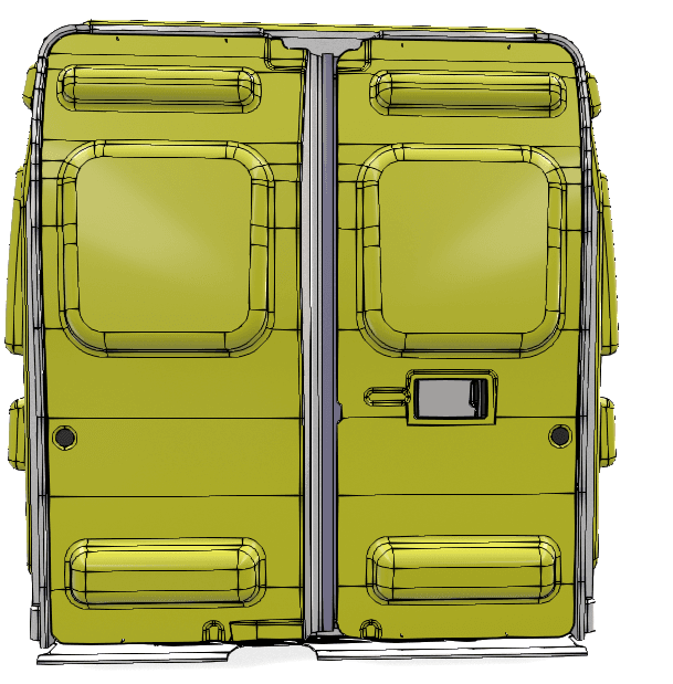 Trimmed panel detail